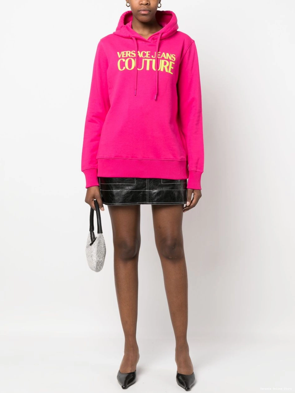 Affordable logo-print Couture Women hoodie detail Versace Jeans 0803